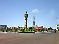 Asia Clock Tower in the centre of Vị Thanh city