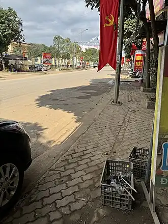 A corner of Vụ Bản Township in February 2, 2024.