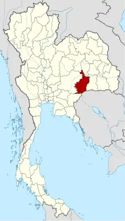 Map of Thailand highlighting Buriram province