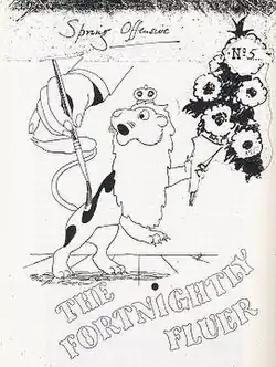 Cover of The Fortnightly Fluer magazine for Second World War camoufleurs.