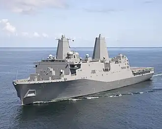 USS&nbsp;Green Bay&nbsp;(LPD-20), a San Antonio-class amphibious transport dock
