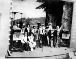 Photograph of the camera crew for The Grub-Stake