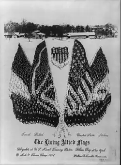 "The Living Allied Flags"