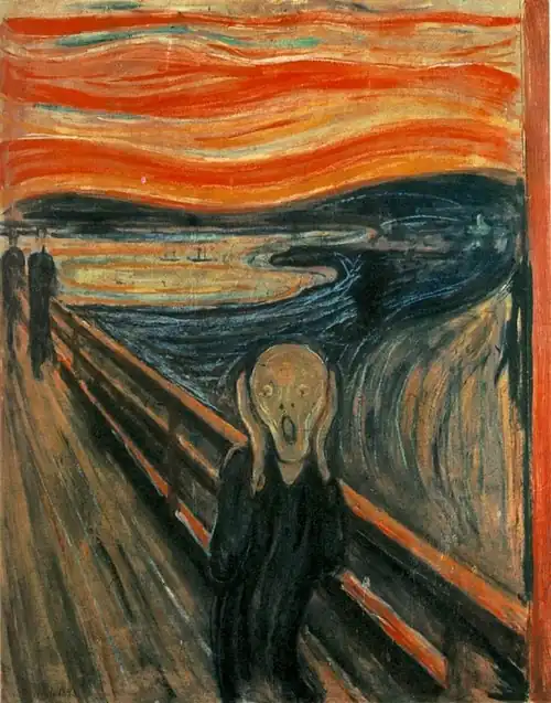 Image 39Edvard Munch, 1893, early example of Expressionism (from History of painting)