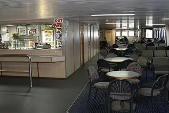 Pre refit interior view of the ferry
