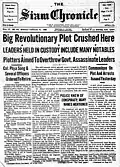 The Siam Chronicle, Monday 30 January 1939