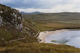 The eastern shore of Loch Braigh Horrisdale