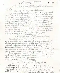 Through a team of dedicated collectors, working in the West Highlands, Maclagan amassed an amazing array of material and during his lifetime he published a number of articles and books which reflected the diversity of the material that had been collected between 1893 and 1902.