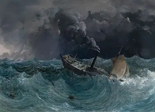 The Steamship Marianne in a Storm on the Black Sea