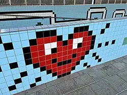 Decoration on the ramp