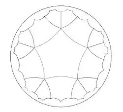 Tiling with pentagons formed from 10 (2,5,5) triangles