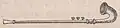 Tibia curva (ἔλυμος). Boxwood body with curved section "like a horn" attached to the end.[2] "Phrygian pipe. Used in ceremonies of Cybele.[2]