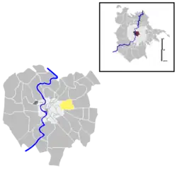 Position of the quartiere within the city of Rome