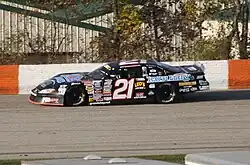 Schendel's 2010 ASA Midwest Tour car at La Crosse Fairgrounds Speedway