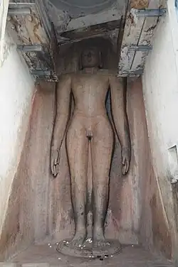 The 16.25 feet (4.95&nbsp;m) statue of Neminath