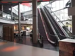 Escalators from lobby