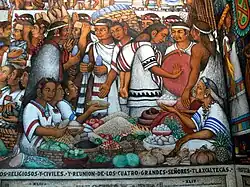 Aboriginal merchants in the Tlaxcala market