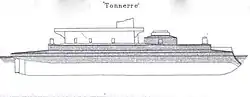 Diagram of the Tonnerre class from Brassey's Naval Annual