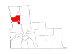 Location in Broome County