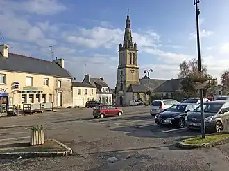 The church of Saint-Just, in Trévé