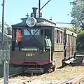 Sydney Steam Tram 103A and Trailer 72B at Valley Heights Rail Museum 2023-07-08