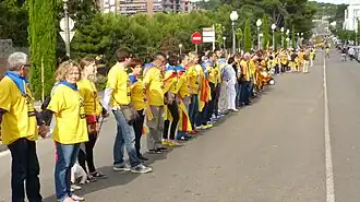 Catalan Way (section 235) in Via Augusta street, Tarragona