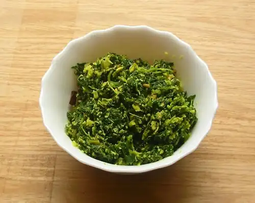 Southern Kerala-style traditional thoran made with A. retroflexus