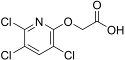 Skeletal formula of triclopyr
