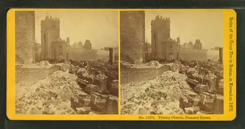 Trinity Church on Summer St., after fire of 1872