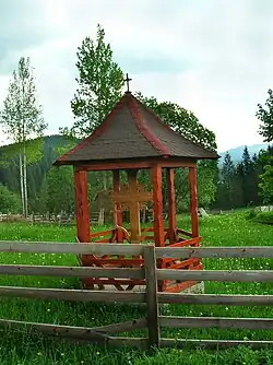Wayside cross on the road from Bilbor to Toplița