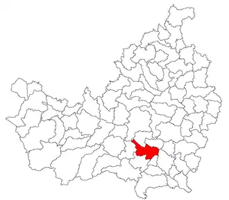 Location in Cluj County