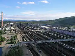 Railway station at Tynda