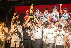 Angelo Jimenez with the UP Fighting Maroons men's basketball