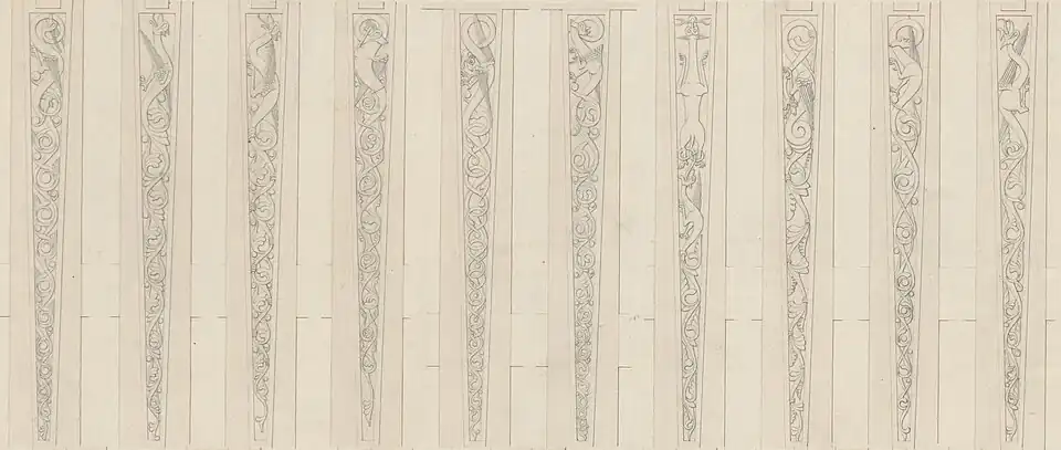 Urnes Stave Church pillars