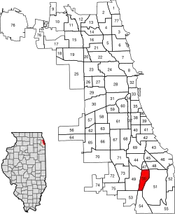 Location within the city of Chicago