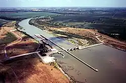 Newt Graham Lock and Dam on the Verdigris River in Wagoner County, Oklahoma