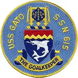 SSN-615 ship patch