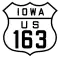 U.S. Highway 163 marker