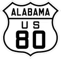 US 80 route marker