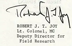 Cursive signature in ink