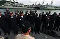 Ecuadorian sailors assigned to the Ecuadorian Corvette BAE El Oro (CM 14).