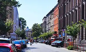 View from the intersection with Starowiślna Street to the west