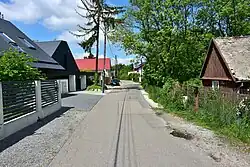 Houses in Wolica at Kokosowa Street, in 2020.