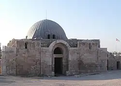 Umayyad Palace, reconstructed gatehouse