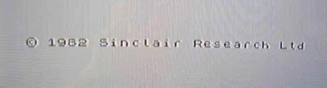 ZX Spectrum emulator cartridge boot screen