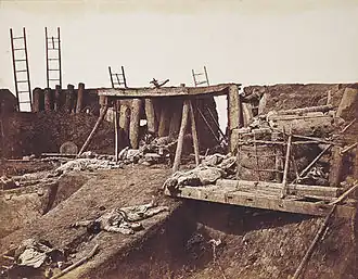 Interior of Angle of North Fort Immediately after Its Capture, 21 August 1860