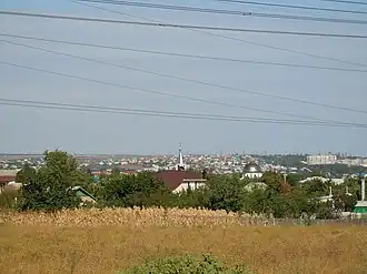 View of the Usatove village