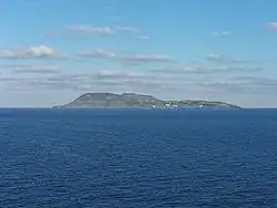 Ustica seen from the ferryboat