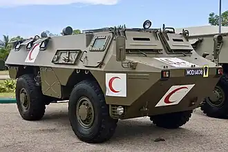 VAB medical evacuation vehicle in service with the RBAF in 2024