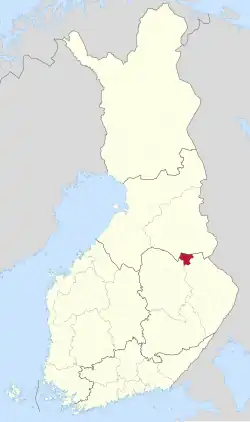 Location of Valtimo in Finland